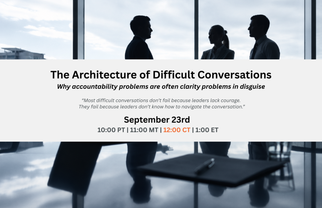 The architecture of difficult conversations