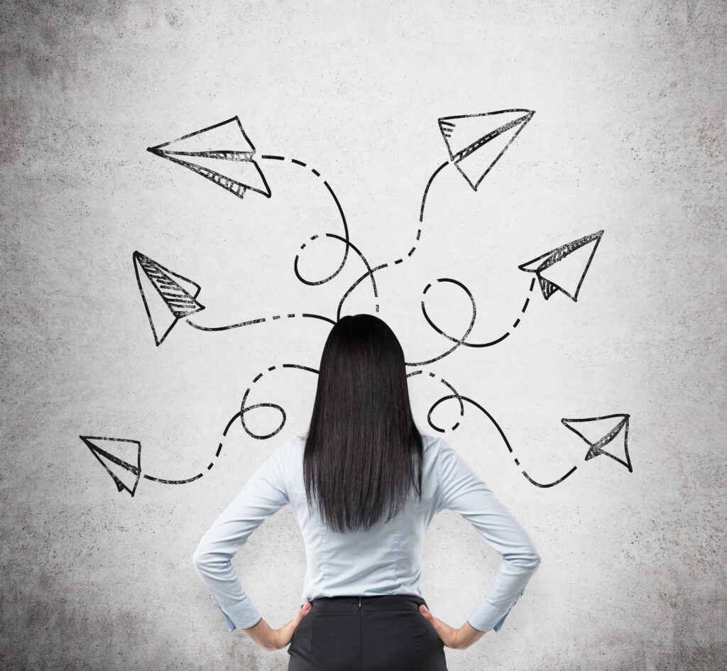 a leader considering 6 possible paths